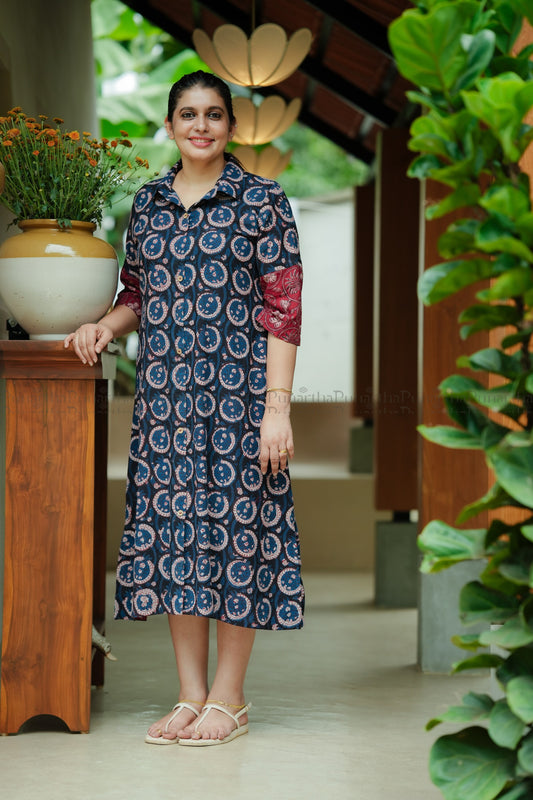 Jahota Handblock Print Kurti, view 3