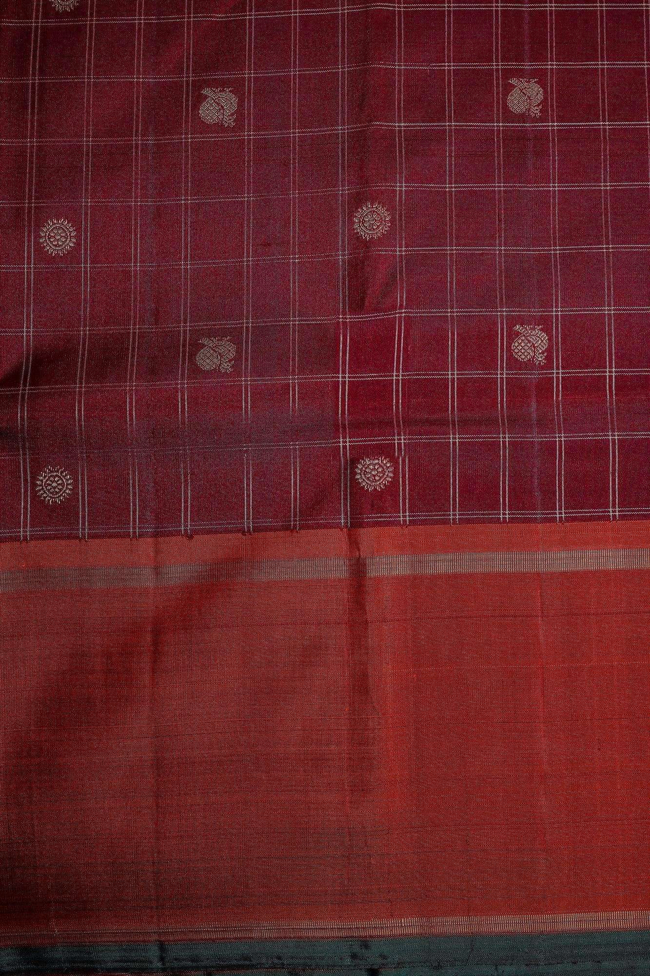 Burgundy Wine & Rust Orange