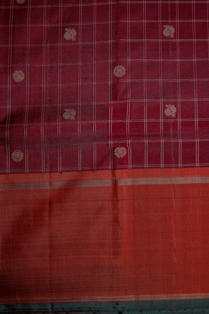 Burgundy Wine & Rust Orange