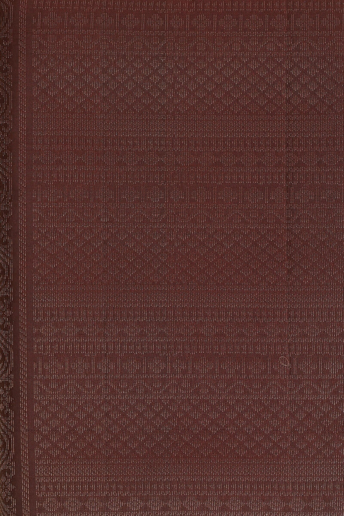 Coffee Brown Pure Silk Saree With Medium Zari Border, folded saree view