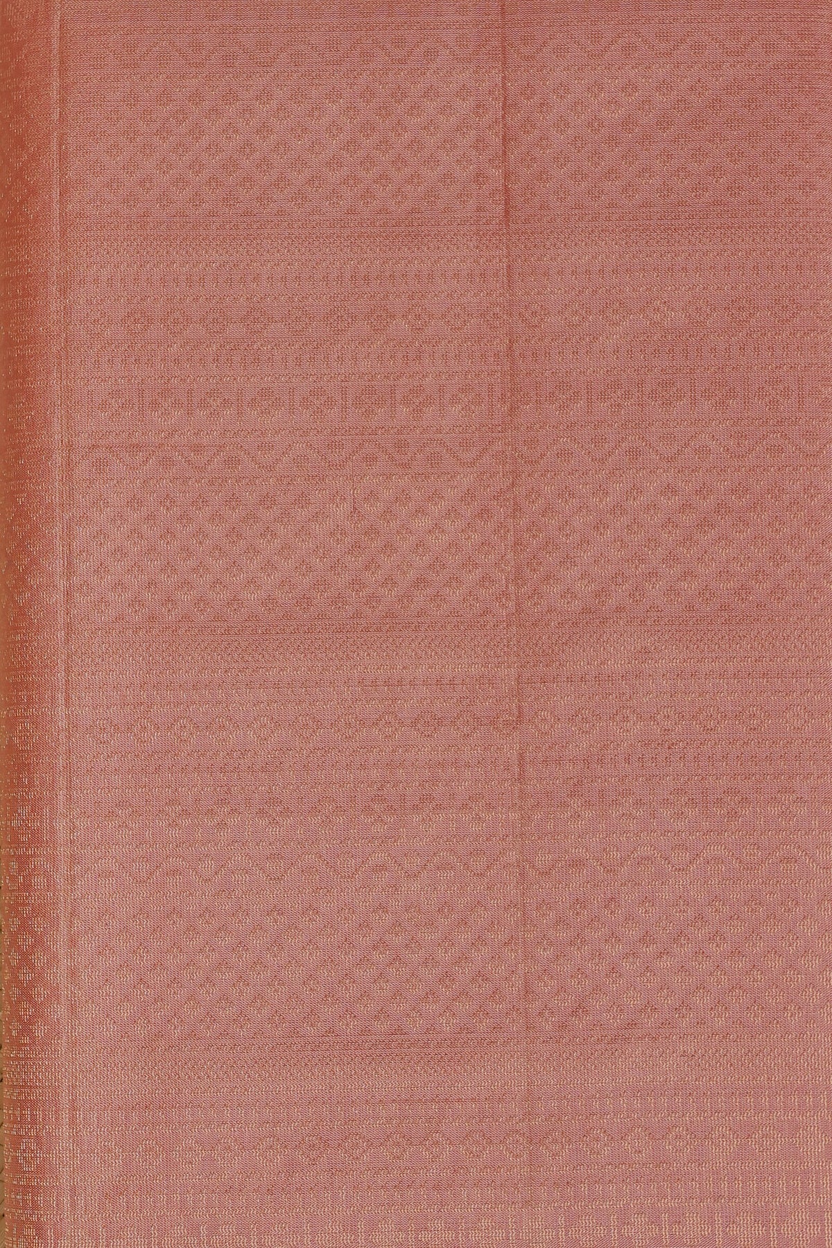 Dusty Rose Pure Silk Saree With Small Zari Borders, fabric detail