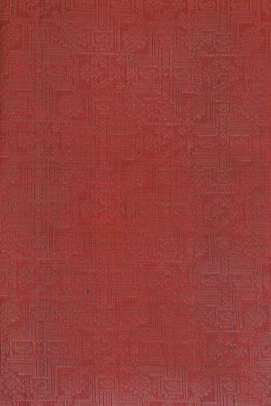 Magenta Red Pure Silk Saree With Small Zari Border, fabric detail