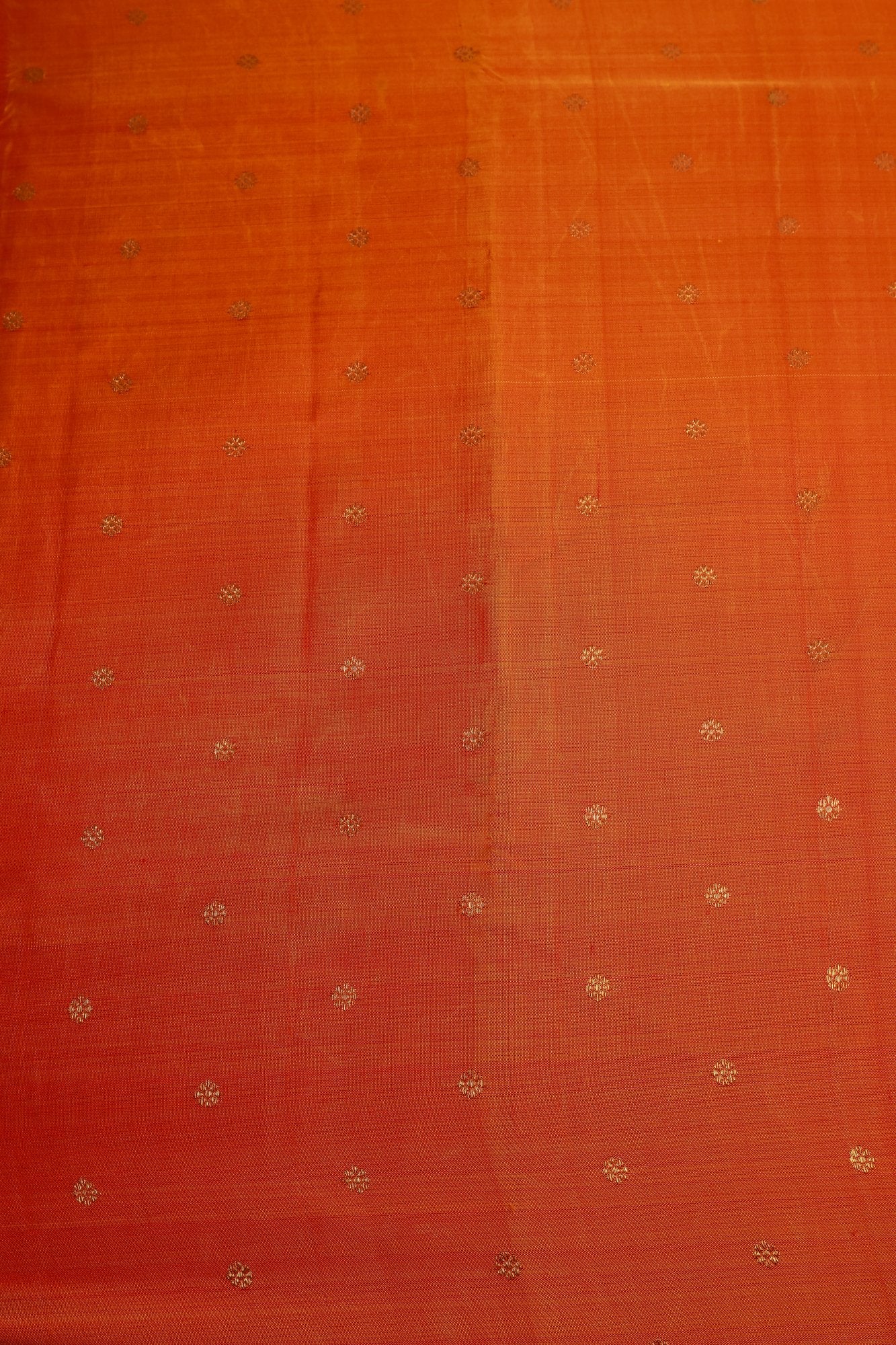Orange and Magentha Red Border Kanjeevaram Saree