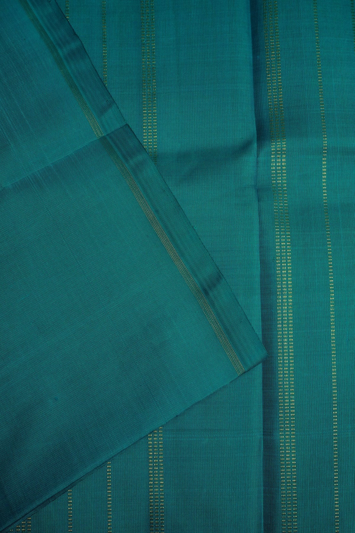 Pastel Green Saree with Blue Small Kattam