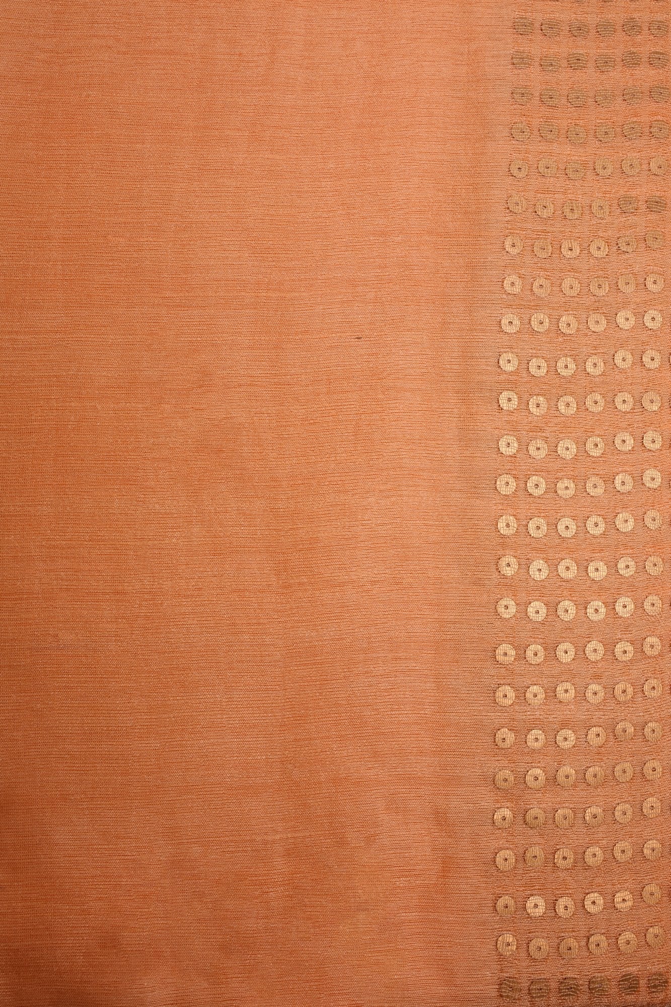 Peach Matka Silk Saree with Sequence Weaving