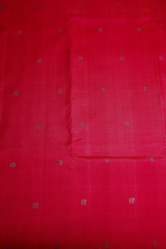 Pink Kaneevaram Saree with Small Zari Border