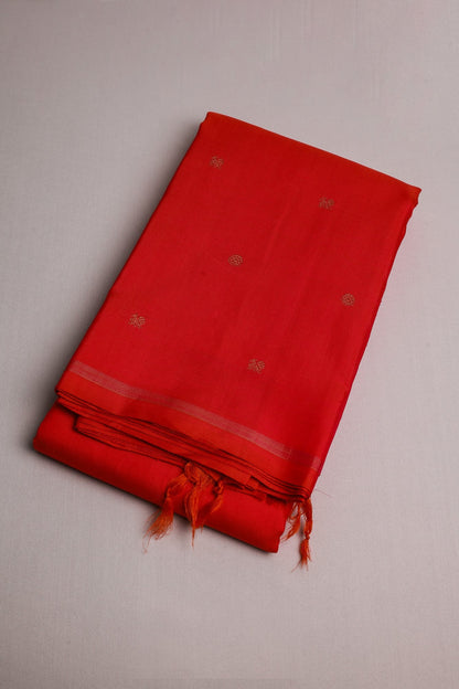 Pink Kanjeevaram Saree with Small Zari Border