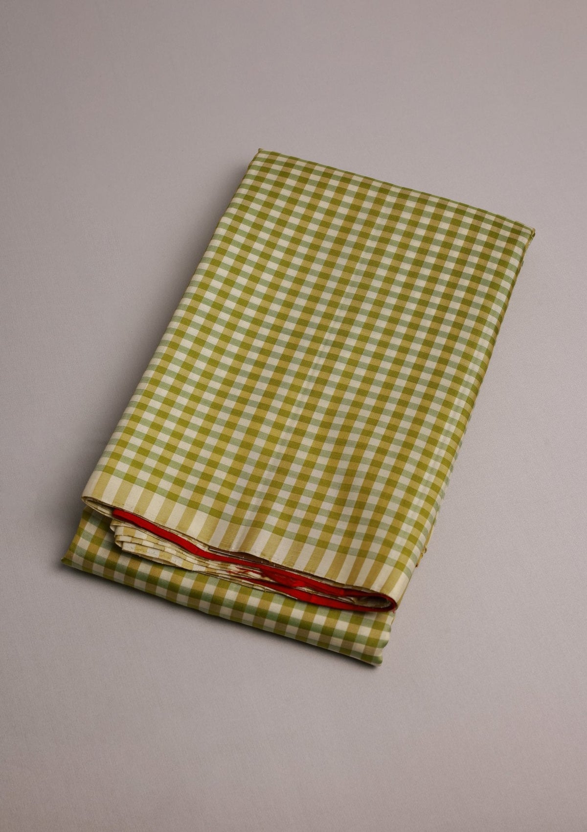 Pista Green and Off White Mungi Checks Mulkalmuru Saree