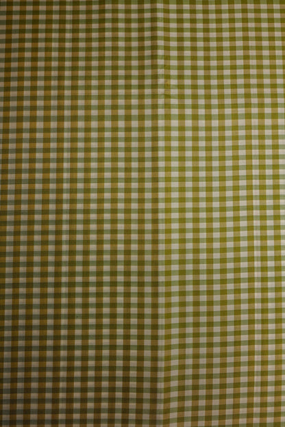 Pista Green and Off White Mungi Checks Mulkalmuru Saree