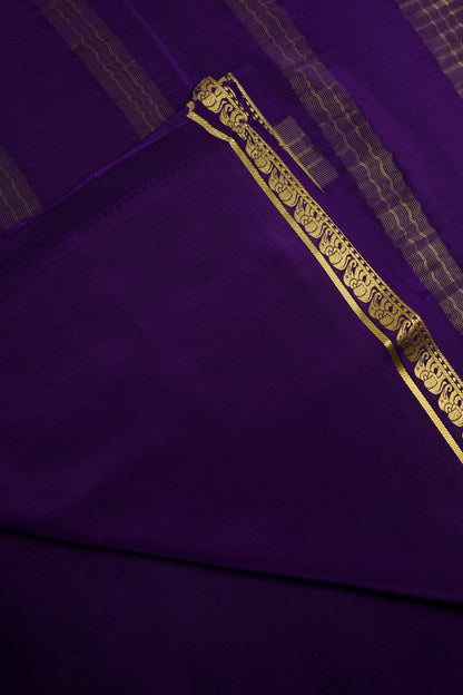 Purple Mysore Silk Saree