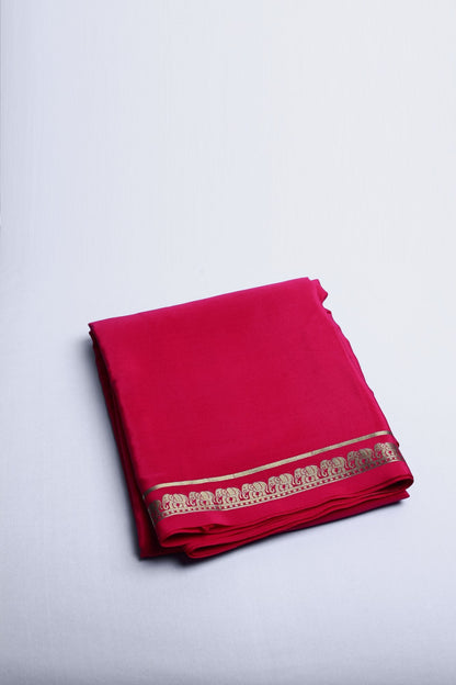 Rani Pink Mysore Silk Saree