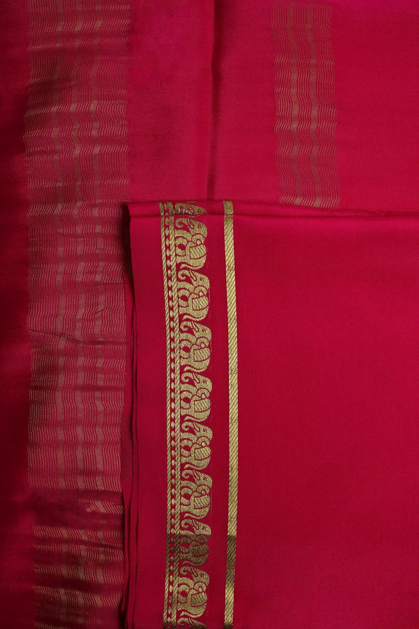 Rani Pink Mysore Silk Saree