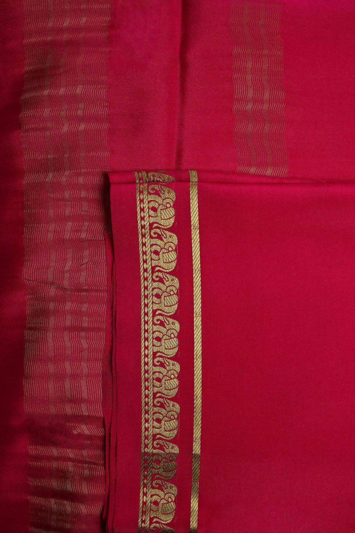 Rani Pink Mysore Silk Saree