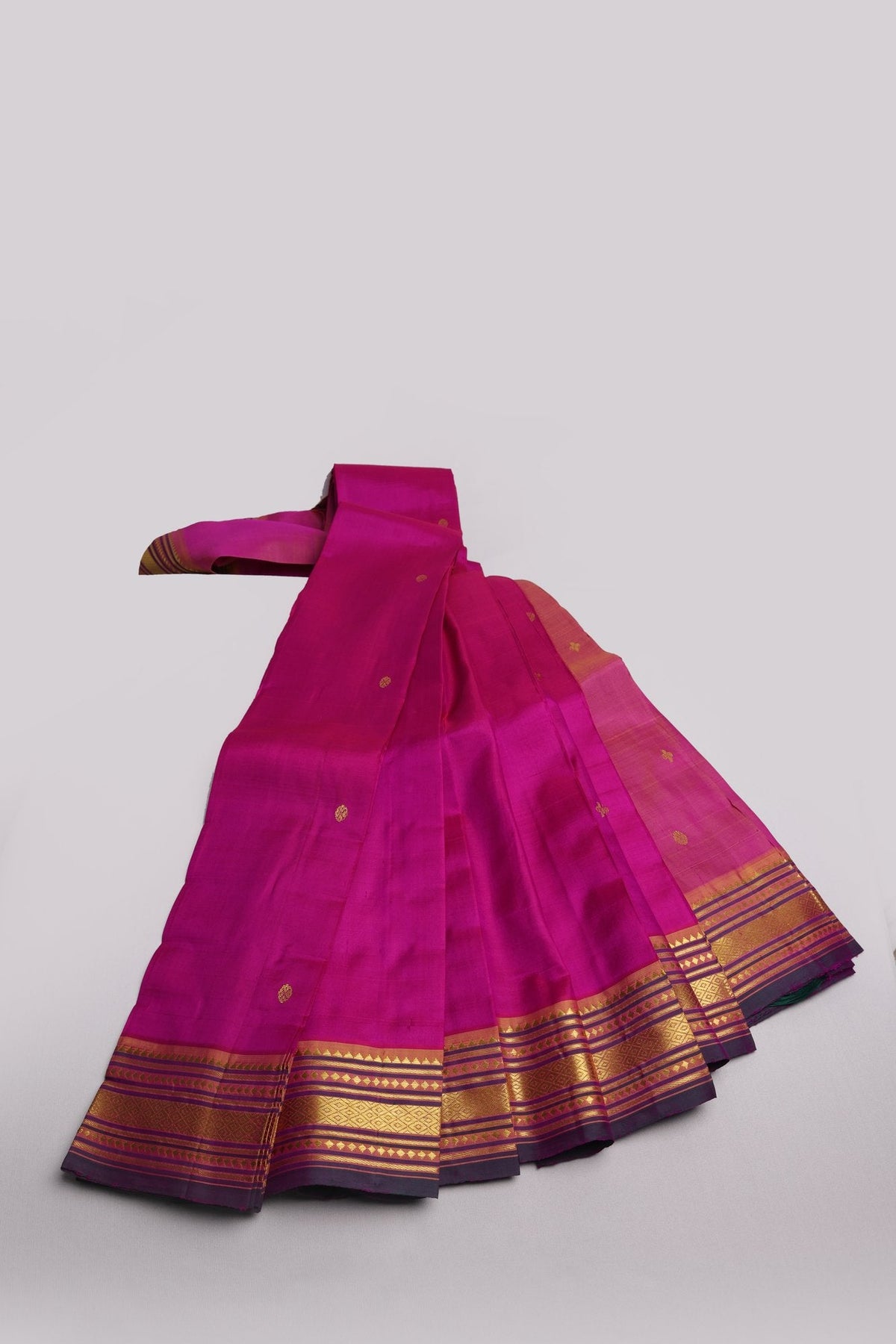 Thirubhoovanam Sarees with Golden Border
