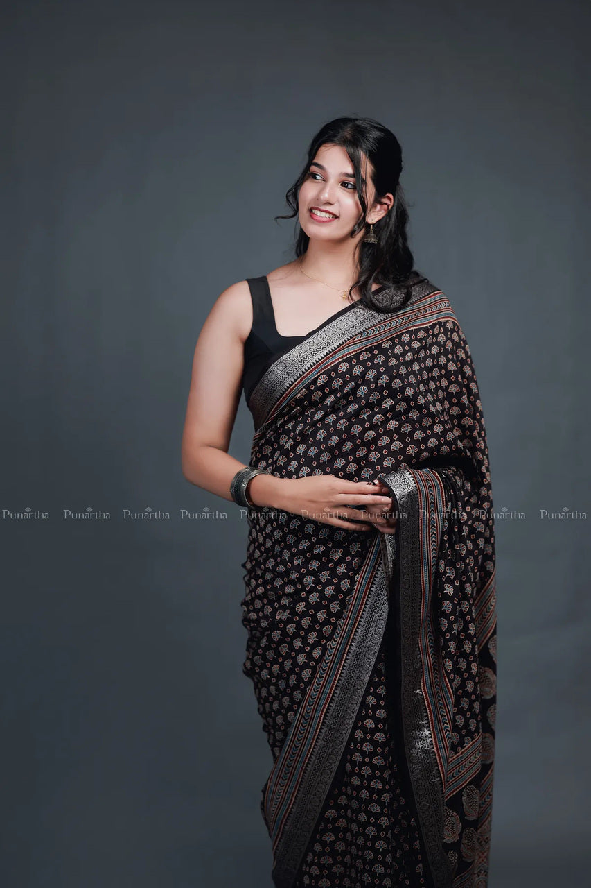 Handblock Prints sarees